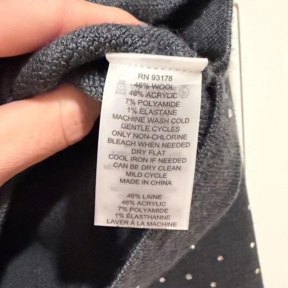 NWT Ellie Tahari Rhinestone Cardigan - Picture 5 of 9